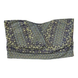 Intimately Free People Printed Stretch Bandeau Tube Top Boho Medallion Print M